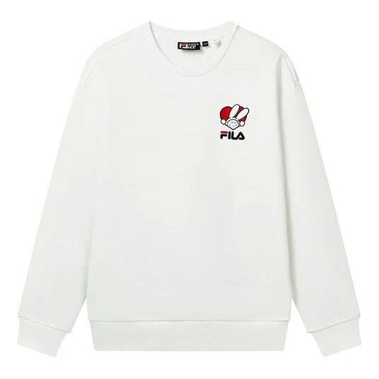 Pull à imprimé graphique « Blanc »