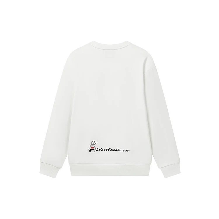 Pull à imprimé graphique « Blanc »