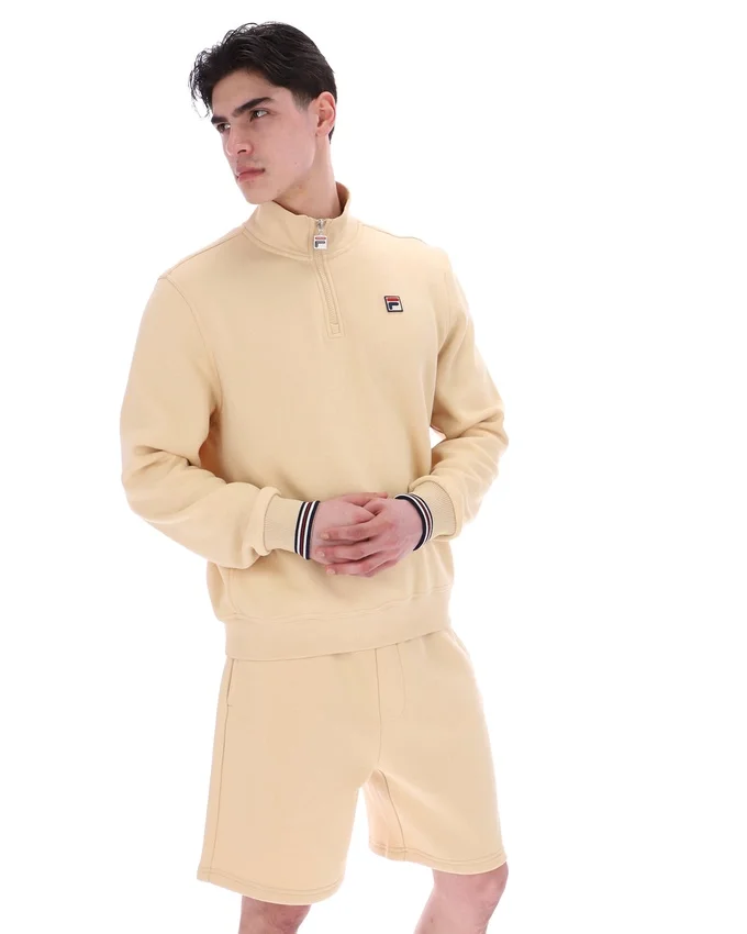 Pull Ramy F-Box beige classique à fermeture éclair 1/4