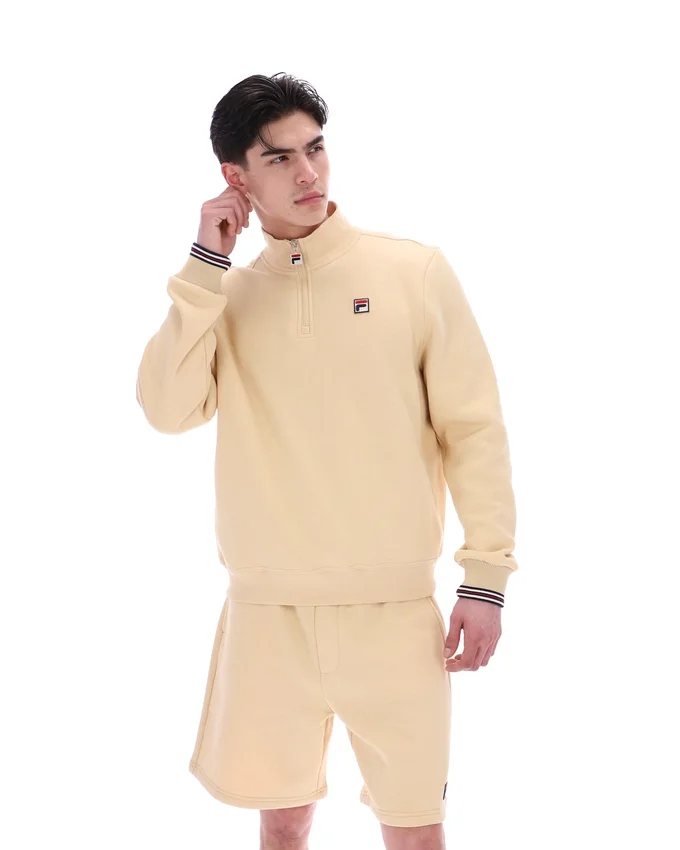 Pull Ramy F-Box beige classique à fermeture éclair 1/4
