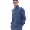 Pull Ramy F-Box à fermeture éclair 1/4, couleur indigo vintage