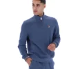 Pull Ramy F-Box à fermeture éclair 1/4, couleur indigo vintage