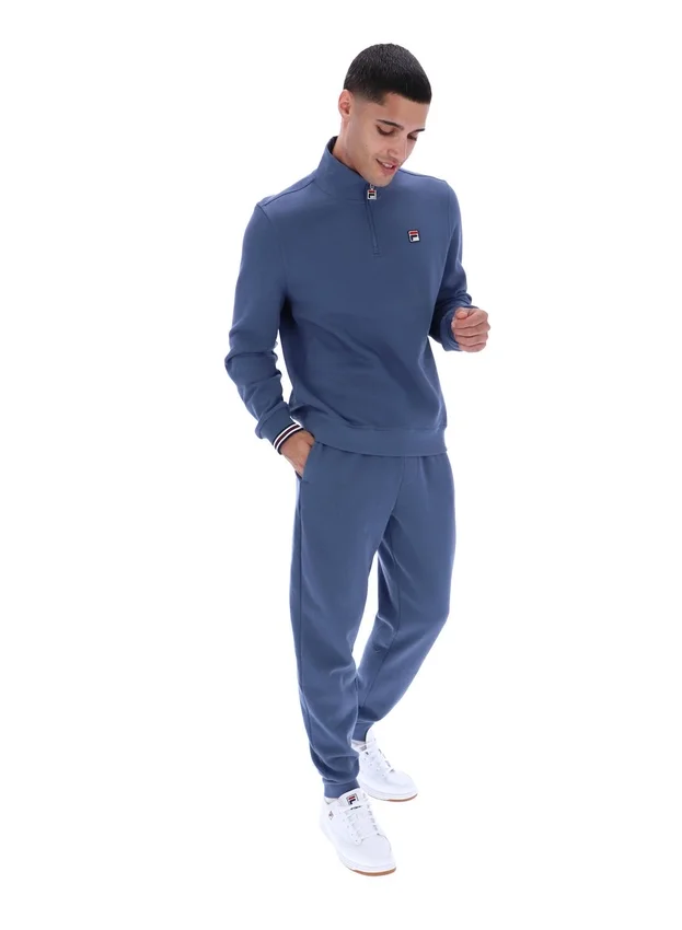 Pull Ramy F-Box à fermeture éclair 1/4, couleur indigo vintage