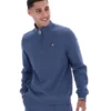 Pull Ramy F-Box à fermeture éclair 1/4, couleur indigo vintage