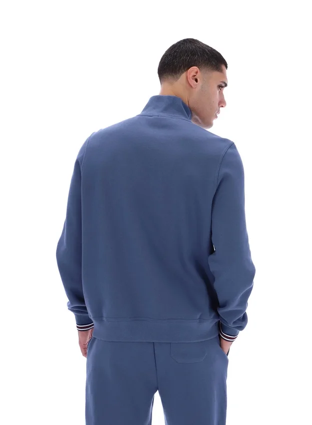 Pull Ramy F-Box à fermeture éclair 1/4, couleur indigo vintage