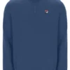 Pull Ramy F-Box à fermeture éclair 1/4, couleur indigo vintage