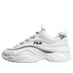 Ray VNTG : baskets chunky blanches/argentées