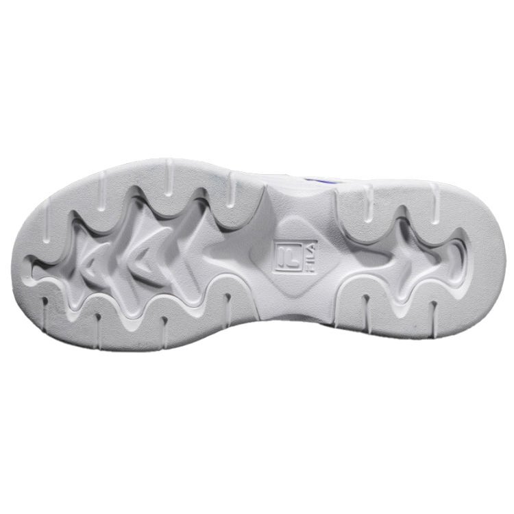 Ray VNTG : baskets chunky blanches/argentées