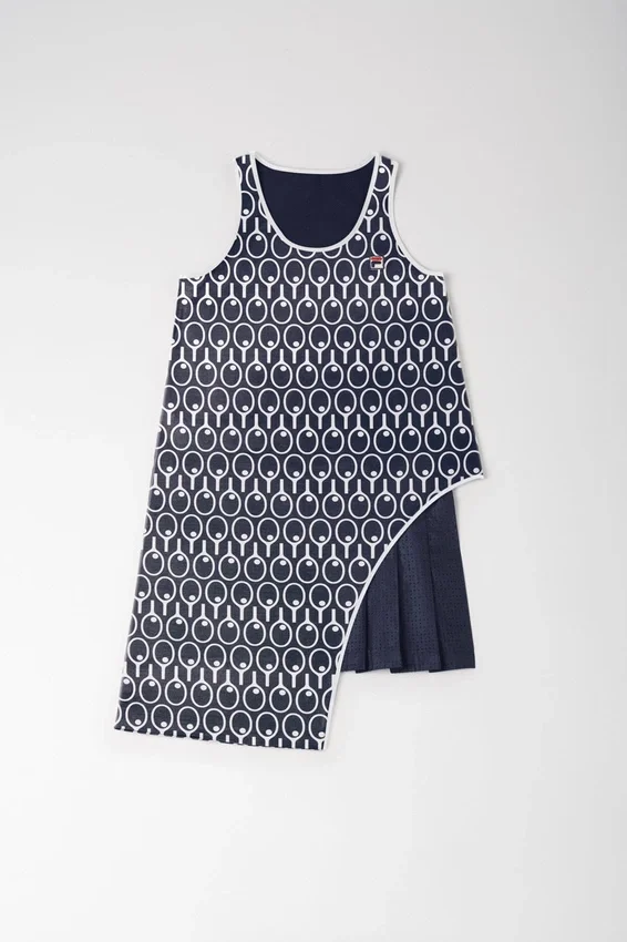 Robe bleu nuit à double épaisseur et dos nageur
