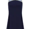 Robe en jersey bleu marine foncé pour femme avec Shorts intégrés