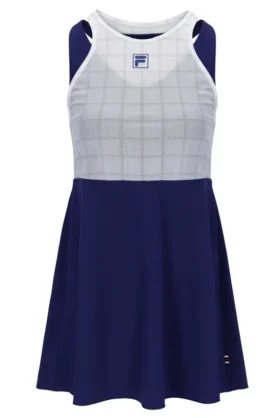 Robe en jersey maillé bleu marine pour femme avec Shorts intégrés
