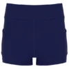 Robe en jersey maillé bleu marine pour femme avec Shorts intégrés