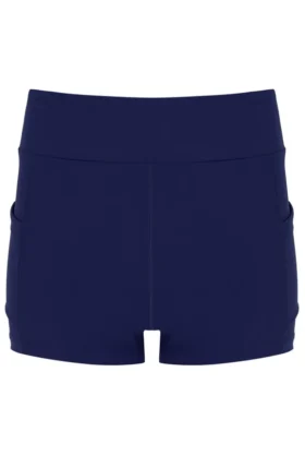 Robe en jersey maillé bleu marine pour femme avec Shorts intégrés