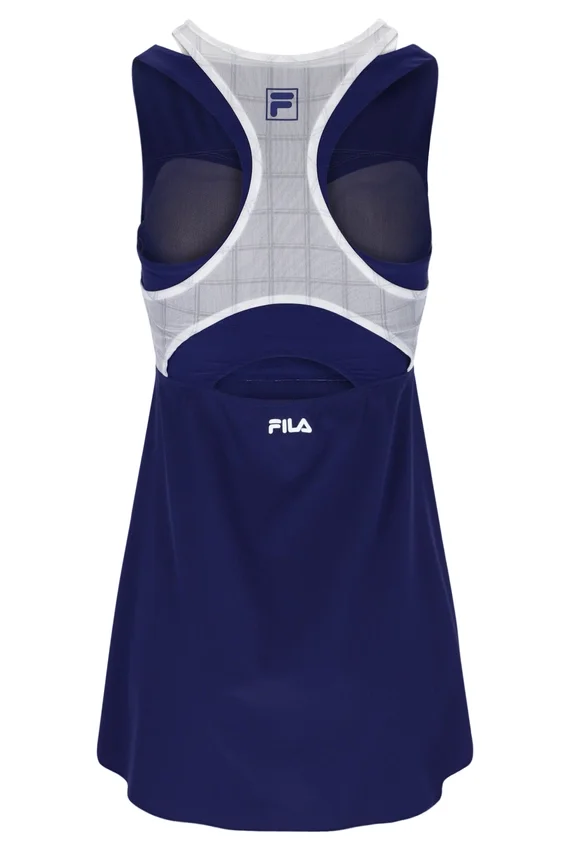 Robe en jersey maillé bleu marine pour femme avec Shorts intégrés