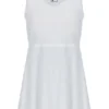 Robe en jersey mesh blanc cassé pour femme avec Shorts intégrés