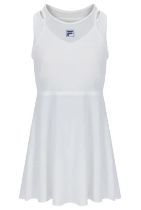 Robe en jersey mesh blanc cassé pour femme avec Shorts intégrés