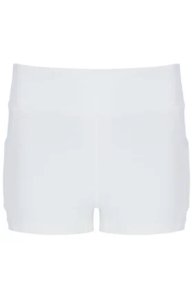 Robe en jersey mesh blanc cassé pour femme avec Shorts intégrés