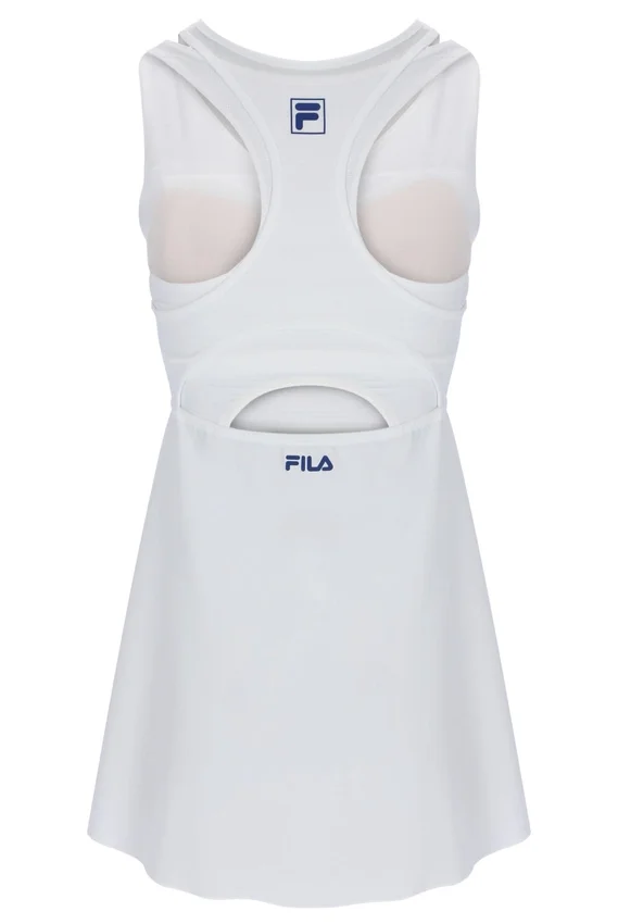 Robe en jersey mesh blanc cassé pour femme avec Shorts intégrés