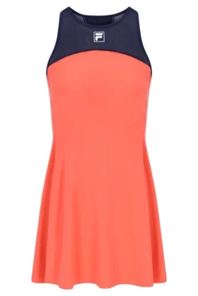 Robe en jersey pour femme orange fluo avec Shorts intégré