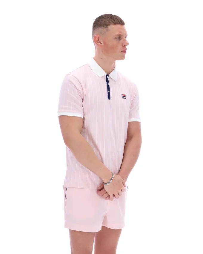 Rose pâle Polo rayé BB1 Classic Vintage