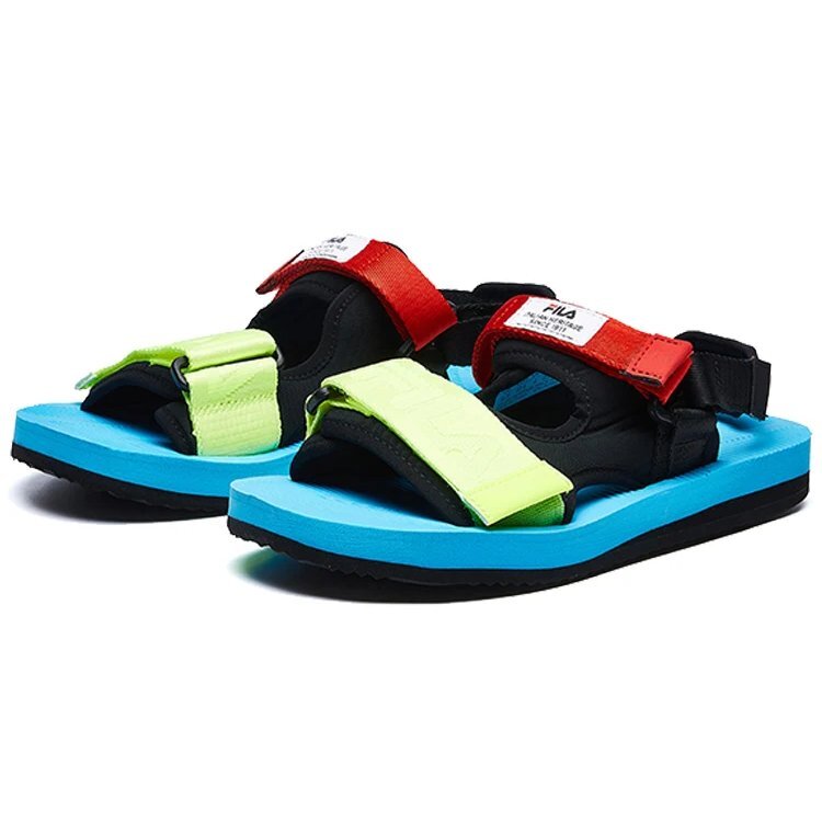 Sandales Capri « Black Blue Red »