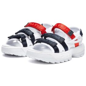 SANDALES DISRUPTOR II blanc/noir/rouge
