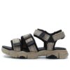 Sandales Fluid « Noir-Marron »