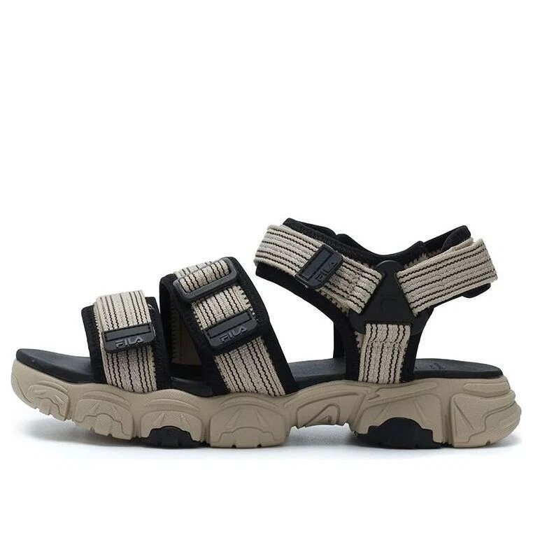 Sandales Fluid « Noir-Marron »