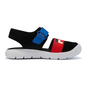 Sandales plates décontractées « Noir Rouge Bleu »