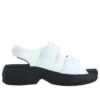 Sandales Puff « Blanc Noir »