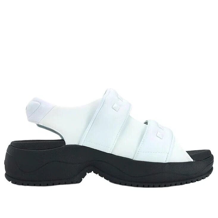 Sandales Puff « Blanc Noir »