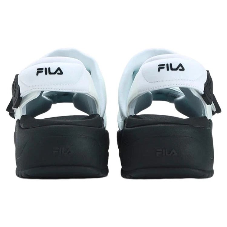 Sandales Puff « Blanc Noir »
