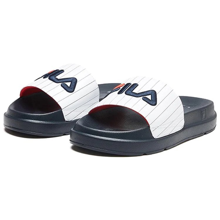 Sandales à talons compensés Bleu/Blanc