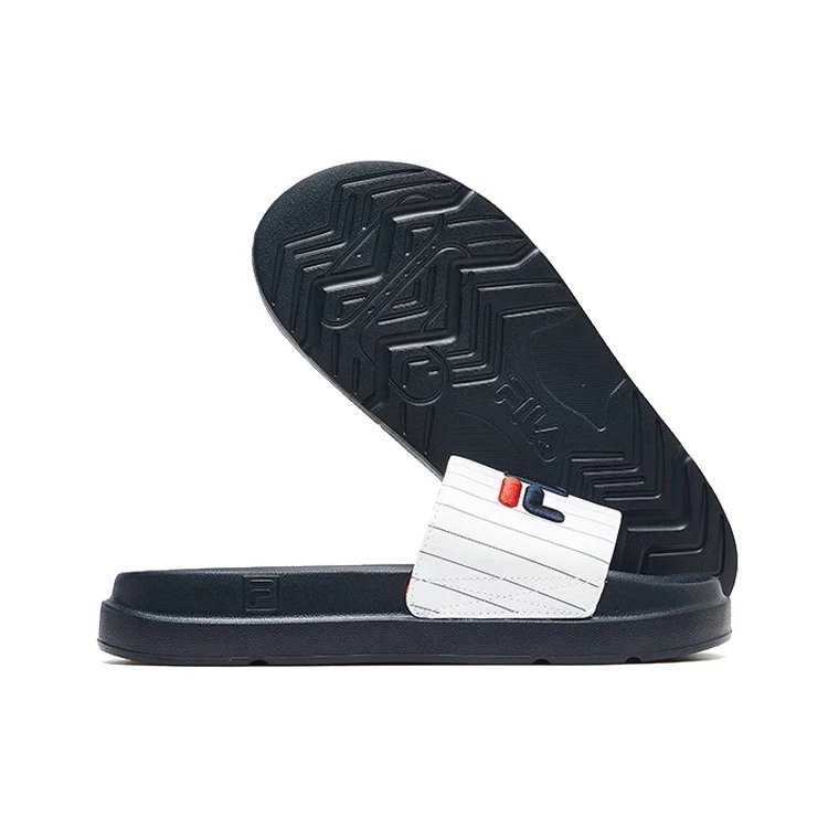 Sandales à talons compensés Bleu/Blanc