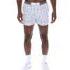 Short blanc High Tide en tissu éponge à rayures et poches