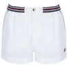 Short blanc High Tide en tissu éponge à rayures et poches