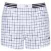 Short blanc High Tide en tissu éponge à rayures et poches