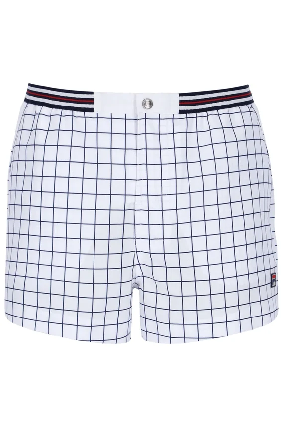 Short blanc High Tide en tissu éponge à rayures et poches