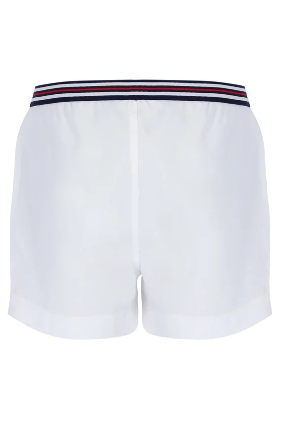 Short blanc High Tide en tissu éponge à rayures et poches