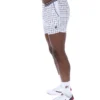 Short blanc High Tide en tissu éponge à rayures et poches