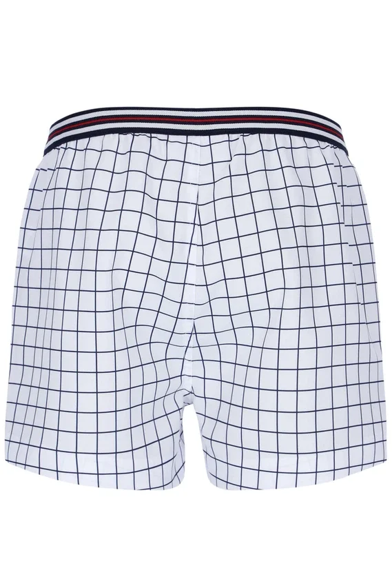 Short blanc High Tide en tissu éponge à rayures et poches