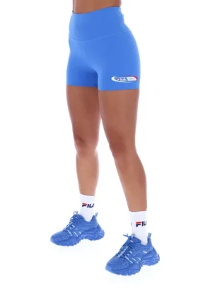 Short de cyclisme Fila x TALA SKINLUXE bleu Palace