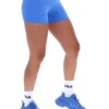Short de cyclisme Fila x TALA SKINLUXE bleu Palace