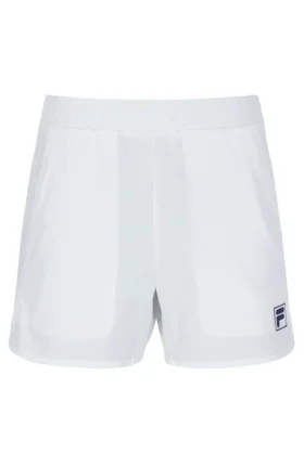 Short de tennis blanc cassé pour homme, 5"