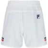 Short de tennis blanc à motifs pour homme, 5"