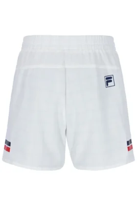 Short de tennis blanc à motifs pour homme, 5″