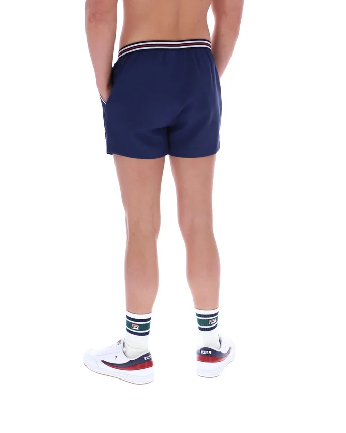 Short Fila High Tide en tissu éponge à rayures et poches, bleu marine