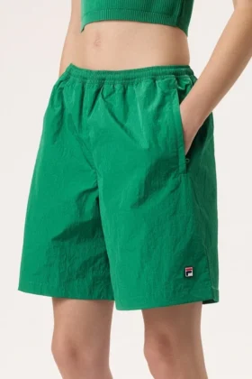 Short vert Fila x Hailey à effet froissé