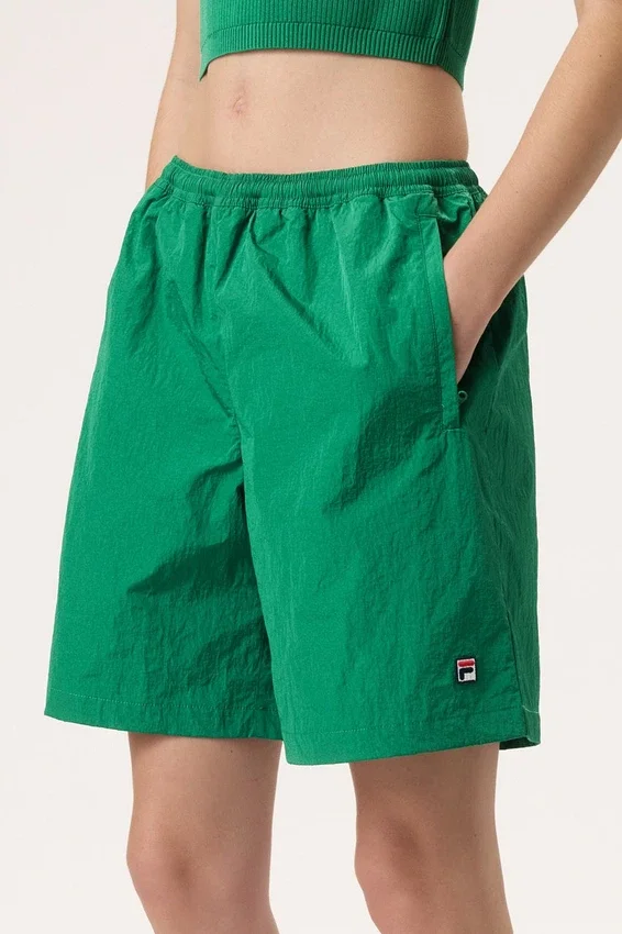 Short vert Fila x Hailey à effet froissé