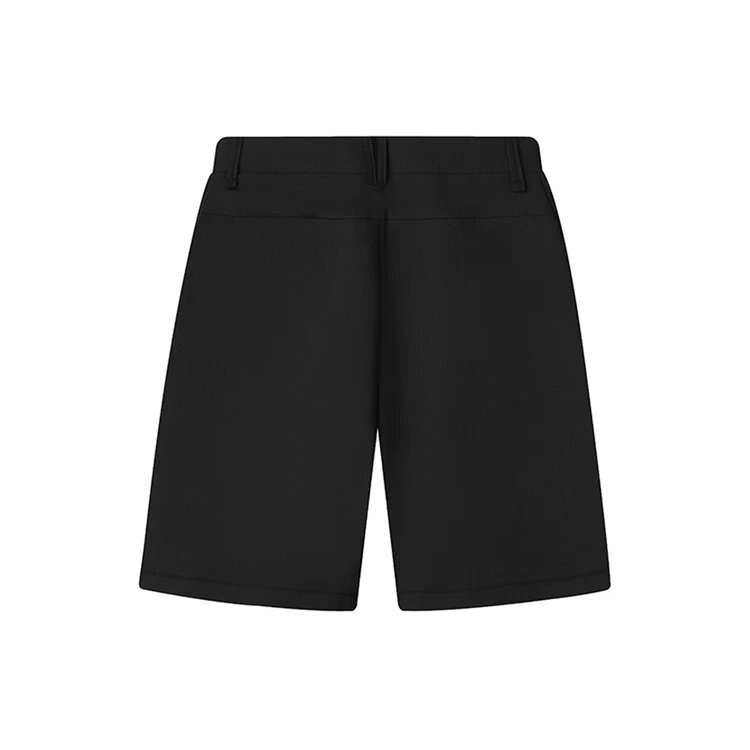 Shorts ample, respirant et décontracté en tissu tissé, noir